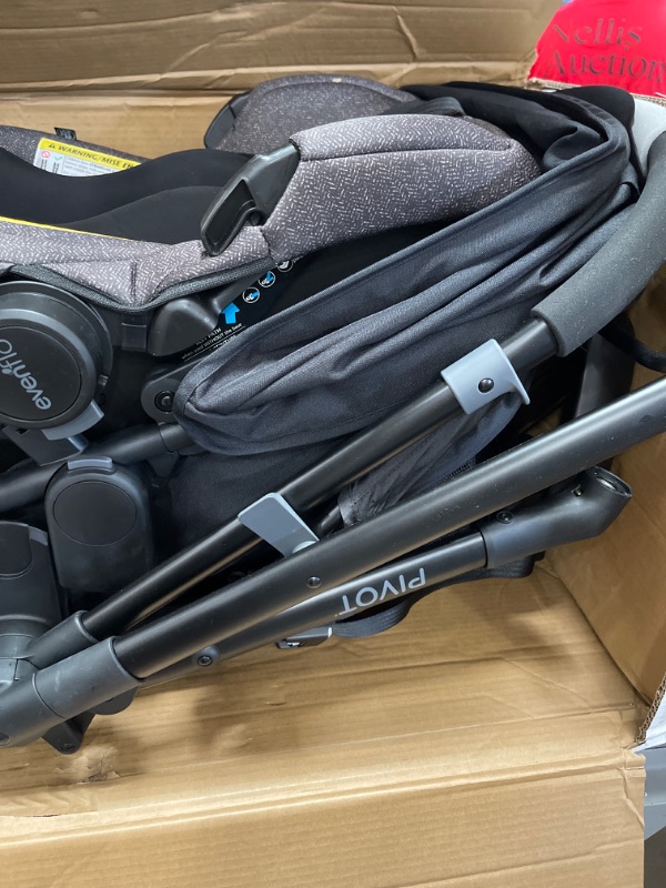 Photo 3 of Evenflo Pivot Modular Travel System With SafeMax Car Seat, Casual Gray 56041990
