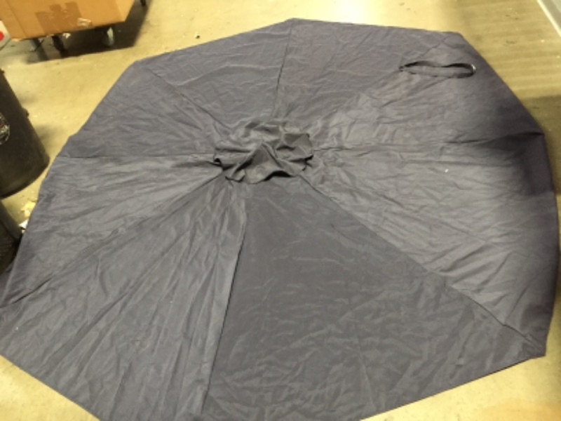 Photo 1 of 103" NAVY BLUE UMBRELLA REPLACEMENT CANOPY FABRIC- 2 PIECES 9FT 