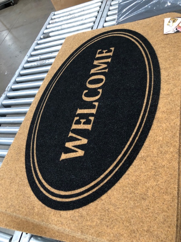 Photo 3 of 5 pack-Mohawk Home Vinyl Back Mat Masterpiece Welcome 24 in. x 36 in. Door Mat