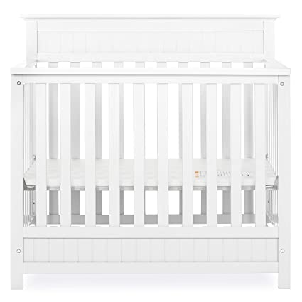 Photo 1 of Dream On Me Harbor 4-in-1 Convertible Mini Crib in White, Greenguard Gold Certified
