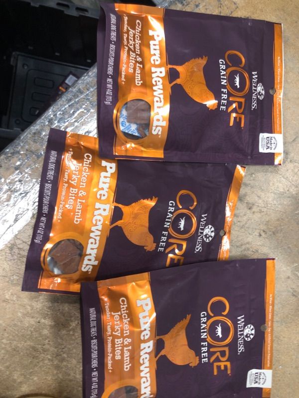 Photo 1 of 3 Wellness CORE Power Packed Jerky Dog Treats CHICKEN  ** BB 7/31/22***