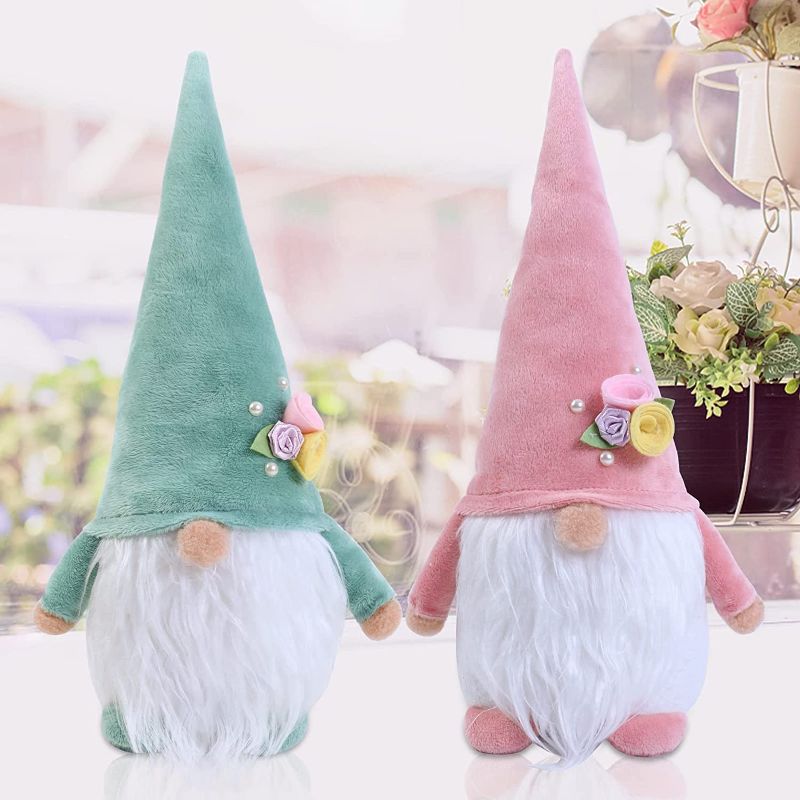 Photo 1 of ***STOCK PHOTO FOR REFERENCE ONLY*** 
2  Handmade Tomte Plush Gnomes, 