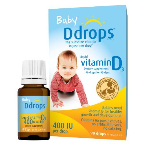 Photo 1 of Baby Ddrops 400 IU 90 Drops - Daily Vitamin D Liquid for Infants. Supports Teeth & Bone Health. No Preservatives, No Sugar, Non-GMO, Allergy-Friendly
***BB 9/24***