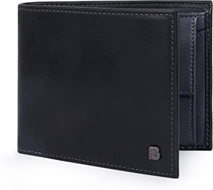 Photo 2 of Leather Trifold Wallet for Men with Coin Pouch and RFID Blocking
