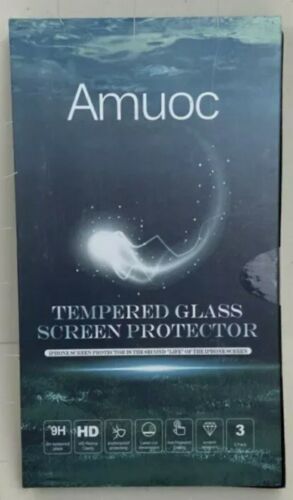 Photo 1 of 2 Amuoc 3 Pk Tempered Glass Screen Protector for iPhone 13/ iPhone 13 Pro  6.1 screen