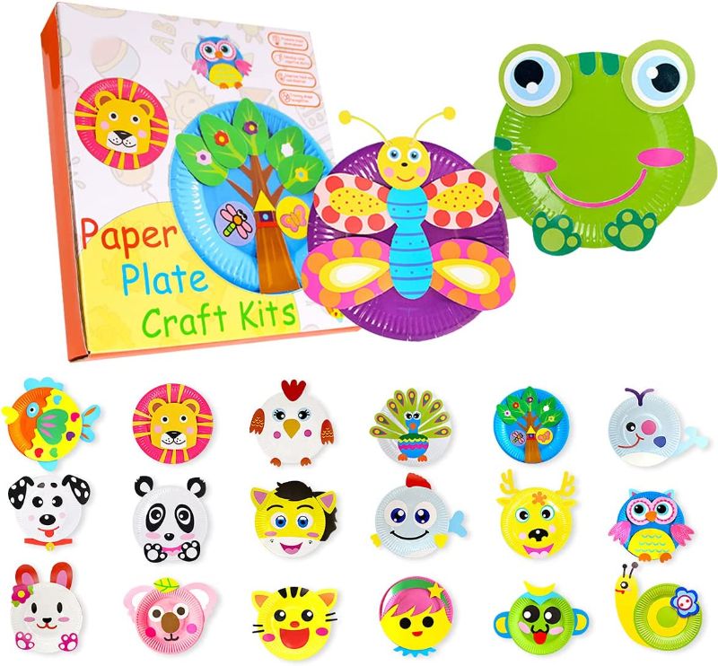 Photo 1 of 2  Zmlm Arts Crafts Gift Paper Plate Art Kit for Girl Boy Art Supply