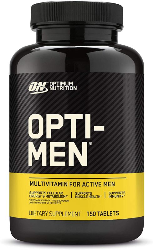 Photo 1 of *NO RETURNS-BEST BY 7/23*Optimum Nutrition Opti-Men, Vitamin C, Zinc and Vitamin D, E, B12 for Immune Support Mens Daily Multivitamin Supplement, 150 Count (Packaging May Vary)
