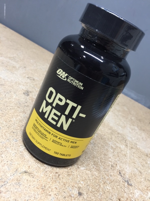 Photo 2 of *NO RETURNS-BEST BY 7/23*Optimum Nutrition Opti-Men, Vitamin C, Zinc and Vitamin D, E, B12 for Immune Support Mens Daily Multivitamin Supplement, 150 Count (Packaging May Vary)
