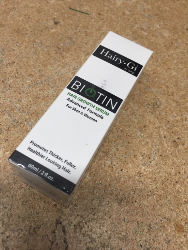 Photo 2 of *BEST BY-11/24*Biotin Serum For Men And Women Hair Growth Advanced Topical Formula To Help stimulate Strong, Healthy And Shiny HAIR, For All Hair Type, HAIRY-GI
