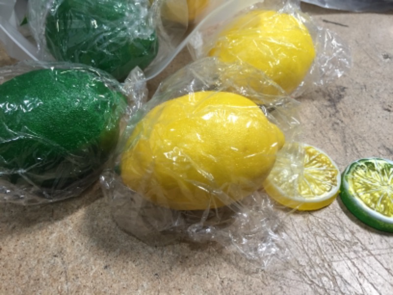 Photo 3 of  Fake Lemons, Faux Limes and Artificial Lemon Artificial Fruits for Fake Fruit Bowl