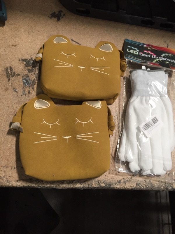 Photo 1 of Bundle of 3 
2 Kids Bag Kitten, Led Light Gloves  