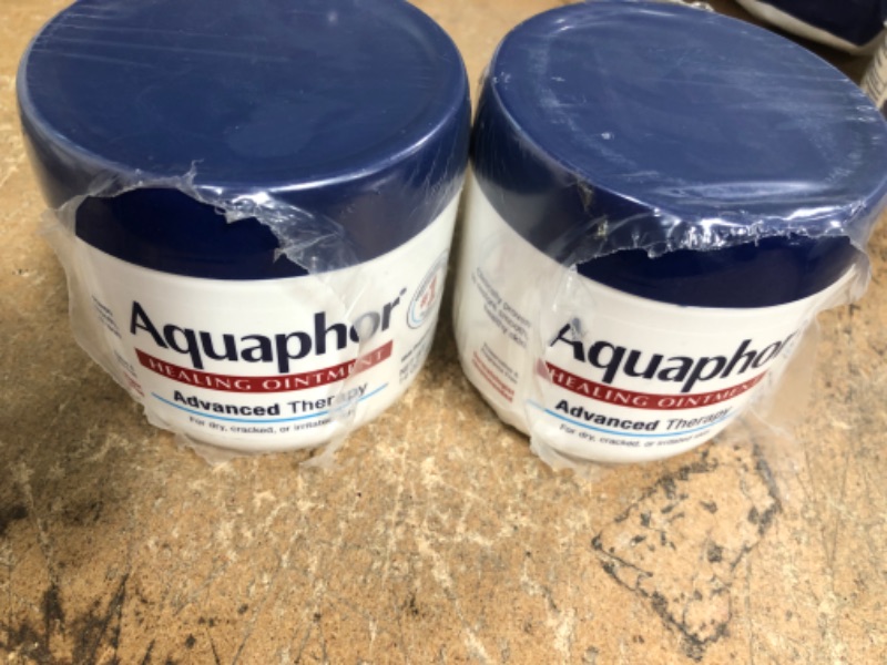 Photo 2 of 2- Aquaphor Healing Ointment, Advanced Therapy Skin Protectant, Dry Skin Body Moisturizer, 14 Oz Jars