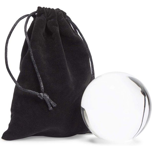 Photo 1 of 2 Pack Clear Acrylic Fushigi Juggling Balls with Velvet Bag for Beginners
