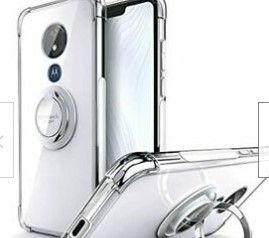 Photo 1 of  Moto G7 Power Case, Moto G7 Supra Case, Clear with Ring Kickstand 3 pack 