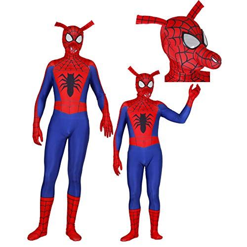 Photo 1 of Hois Halloween Men's Superhero Spider Costume Ham Cosplay Pretend Play Bodysuit Zentai Onesie Outfit for Adult 165