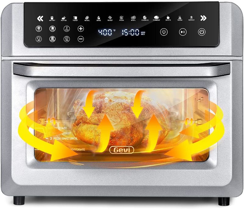 Photo 1 of Gevi Air Fryer Toaster Oven Combo, Big Digital LED Screen Convection Oven with Grill and Dehydrator, Oversized Capacity Countertop Oven with Online Recipes
