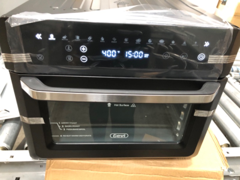 Photo 2 of Gevi Air Fryer Toaster Oven Combo, Big Digital LED Screen Convection Oven with Grill and Dehydrator, Oversized Capacity Countertop Oven with Online Recipes
