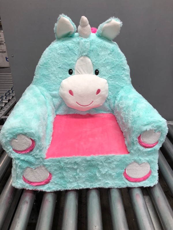 Photo 2 of Animal Adventure - Sweet Seats - Teal Unicorn Children's Plush Chair
