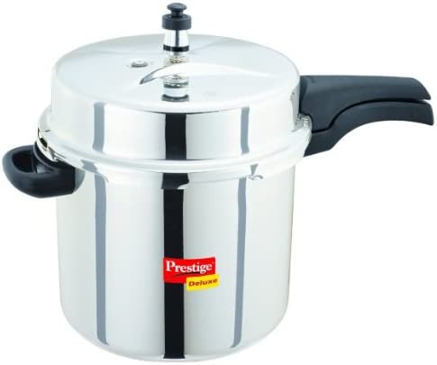 Photo 1 of 
Prestige Deluxe Stainless Steel Pressure Cooker, 10 Liter, Silver
