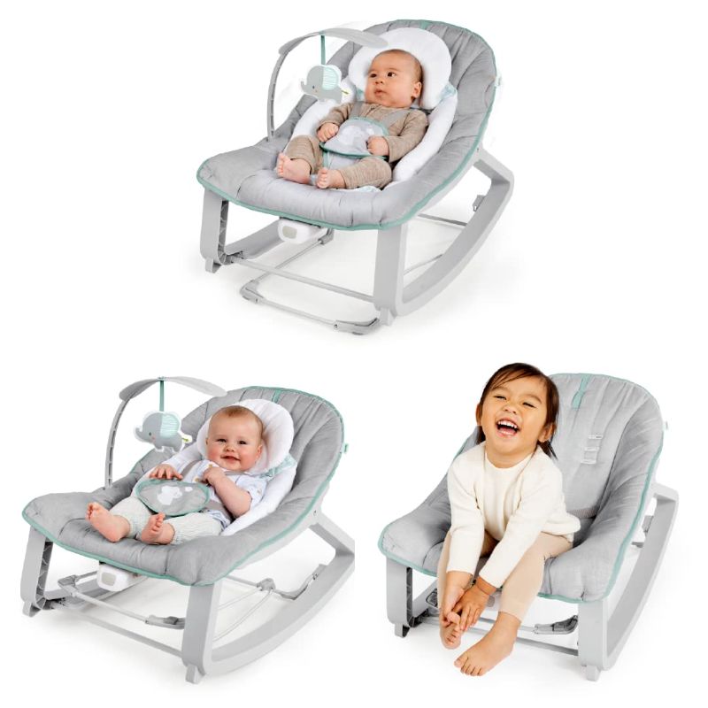 Photo 1 of Ingenuity Keep Cozy 3-in-1 Grow with Me Vibrating Baby Bouncer Seat & Infant to Toddler Rocker - Weaver, Newborn and up
