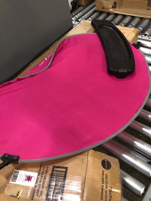 Photo 1 of Baby Delight Go with Me Venture Chair|Indoor/Outdoor Portable Chair with Sun Canopy|Pink|3 Child Growth Stages: Sitting, Standing and Big Kid|3 Months to 75 lbs|Weather Resistant
