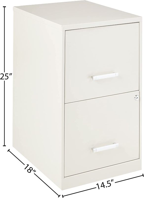 Photo 1 of Lorell 14340 18 Deep 2-Drawer File Cabinet, Putty
