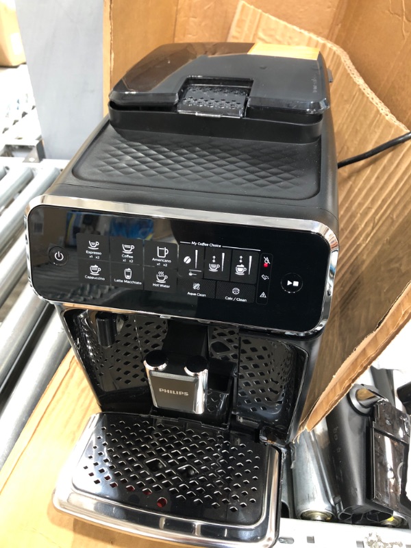 Photo 2 of Philips 3200 Series Fully Automatic Espresso Machine w/ Milk Frother, Black, EP3221/44
