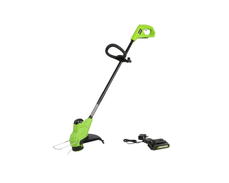 Photo 1 of Greenworks 24V 10-inch Cordless String Trimmer with TORQDRIVE™ 2Ah USB Battery and Charger Included 2117802AZ
