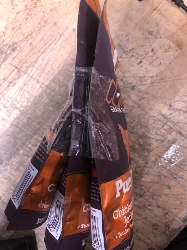 Photo 1 of Wellness CORE Power Packed (Previously Pure Rewards) Natural Grain Free Jerky Bites Dog Treats, Chicken & Lamb Recipe, 4-Ounce Bag 3 pack best used by 31 july22
