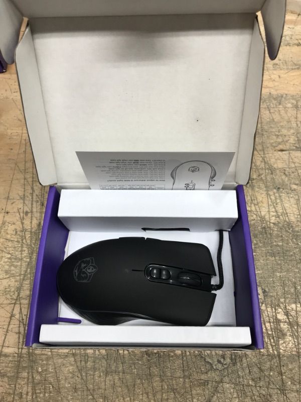 Photo 2 of Gaming Multiverse 8000 DPI 1000Hz RGB Wired PROGRAMMABLE+Software for Buttons, RGB Modes Gaming Mouse for Laptop Desktop 7 Buttons DPI 1000,1600,3200,6400,...
