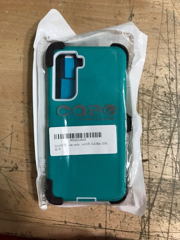 Photo 2 of Samsung s21 fe 5g case,Galaxy S21 FE 5G case, case for S21 FE 5G, Heavy Duty case,Rugged case for S21 FE. (Dark Blue-Green, S21 FE)
