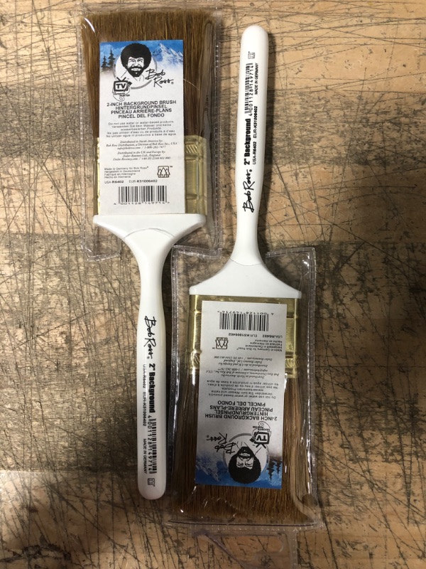 Photo 1 of 2-Bob Ross Oil Painting Background Brush 2