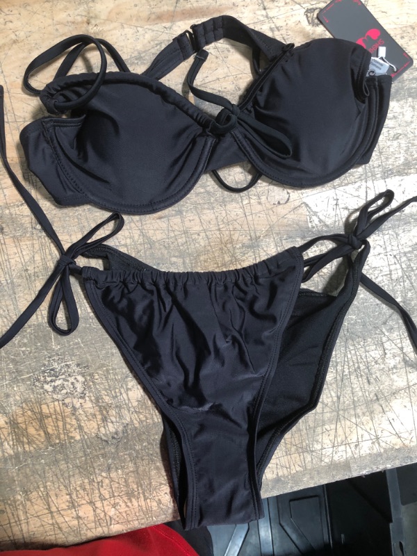 Photo 1 of Shekini SWIM WEAR 2 PC BLACK M 