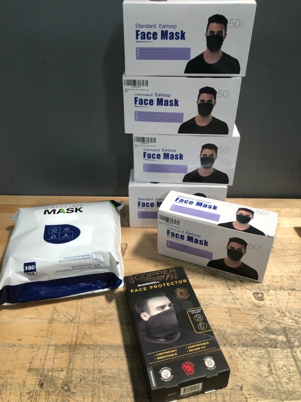 Photo 1 of ASSORTED BUNDLE OF FACE MASKS FOR ADULTS 