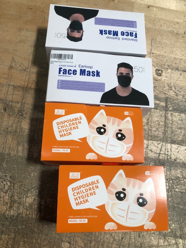 Photo 1 of BUNDLE OF FACE MASKS, ADULT'S/KID'S 