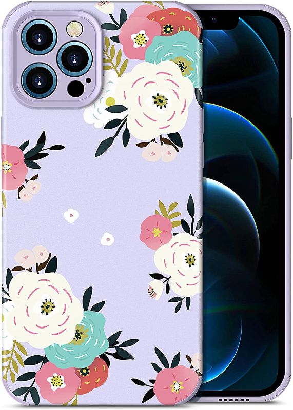 Photo 2 of BUNDLE OF 2, Uneedity Compatible with iPhone 12 Pro Max Case, Floraseeds Series Ultra Slim Soft Cases for iPhone 12 Pro Max 6.7, Anti Scratch Stylish Flower Pattern Phone Cover for Women Girl (Sweet Angels/Purple)
AND 2, LEGFES [5 in 1] Pioneer Designed f