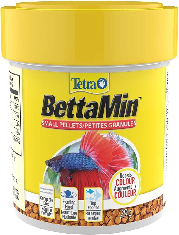 Photo 1 of (10 count) Tetra BettaMin Small Floating Fish Food Pellets, 1.02 oz
bb: 7/24