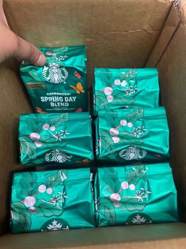 Photo 3 of **NONREFUNDABLE**
Starbucks Spring Day Blend Ground Coffee, Spring Blend, 10 oz (Pack of 6)
(bb: june 30 2022)