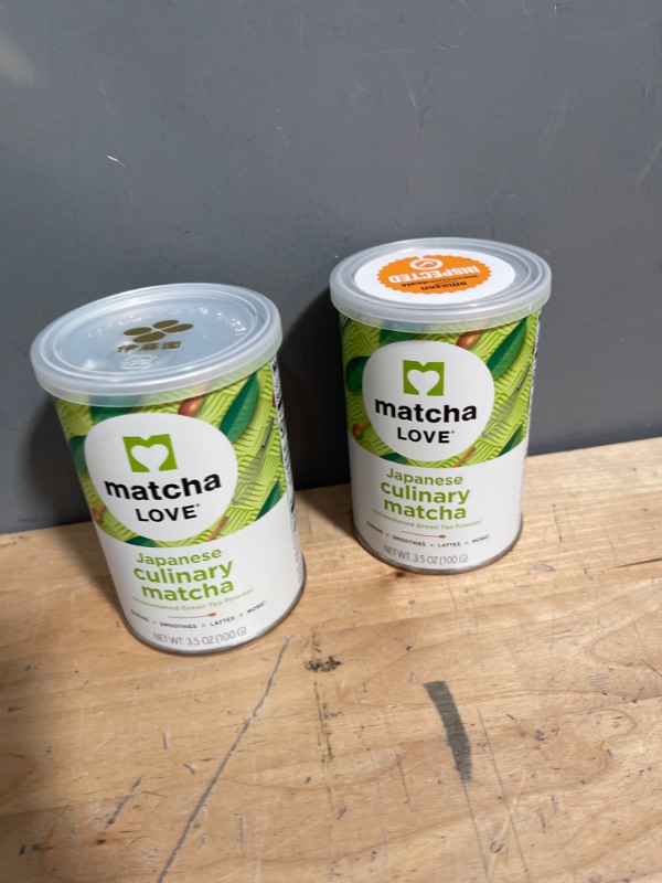 Photo 2 of (BB 07/29/22) 2 PACK Matcha Love Culinary Matcha 3.5 Ounce Finely Milled Green Tea Leaves, Japanese Style Matcha Powder
