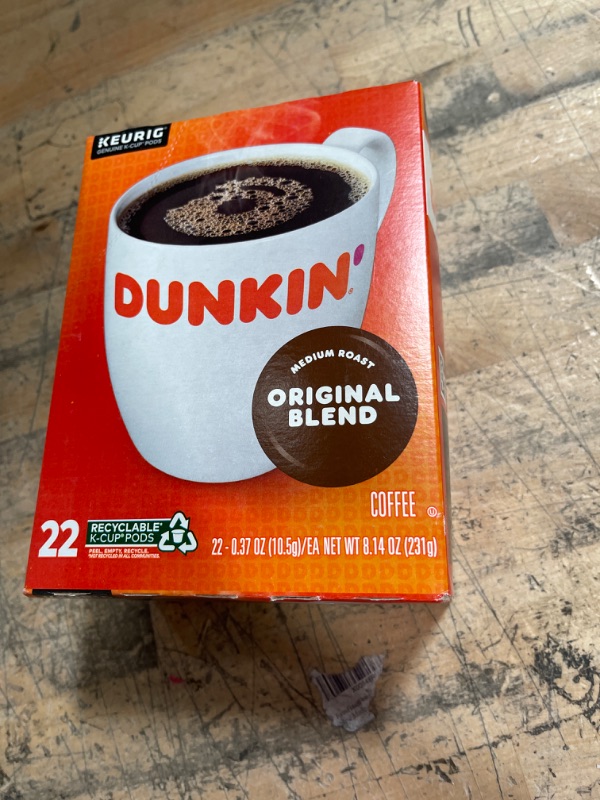 Photo 2 of (JUL 19 22) Dunkin' Original Blend Medium Roast Coffee, 88 Keurig K-Cup Pods
