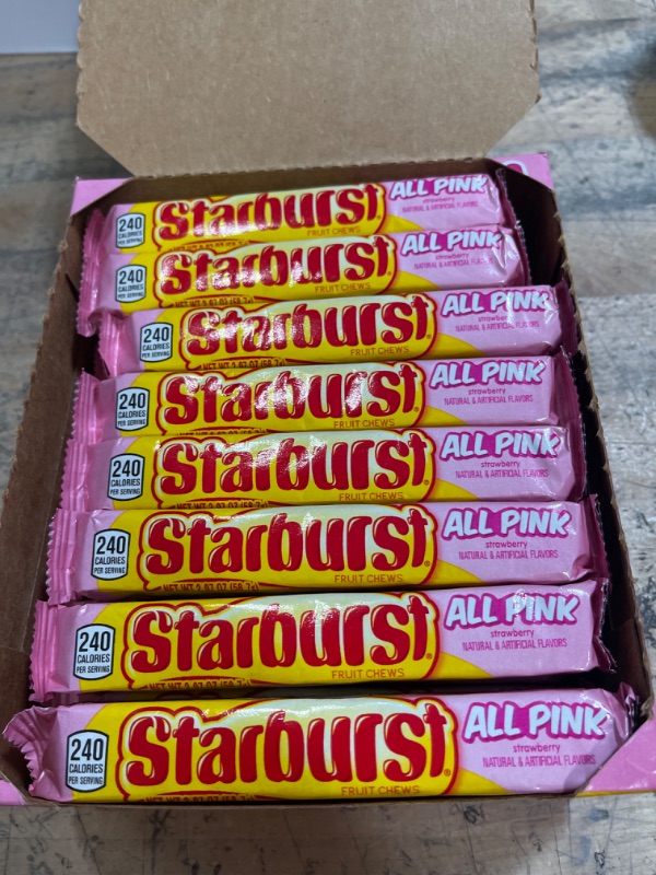 Photo 1 of (BB 08/23) Starburst Limited Edition ALL PINK 2.07oz 24 Count
