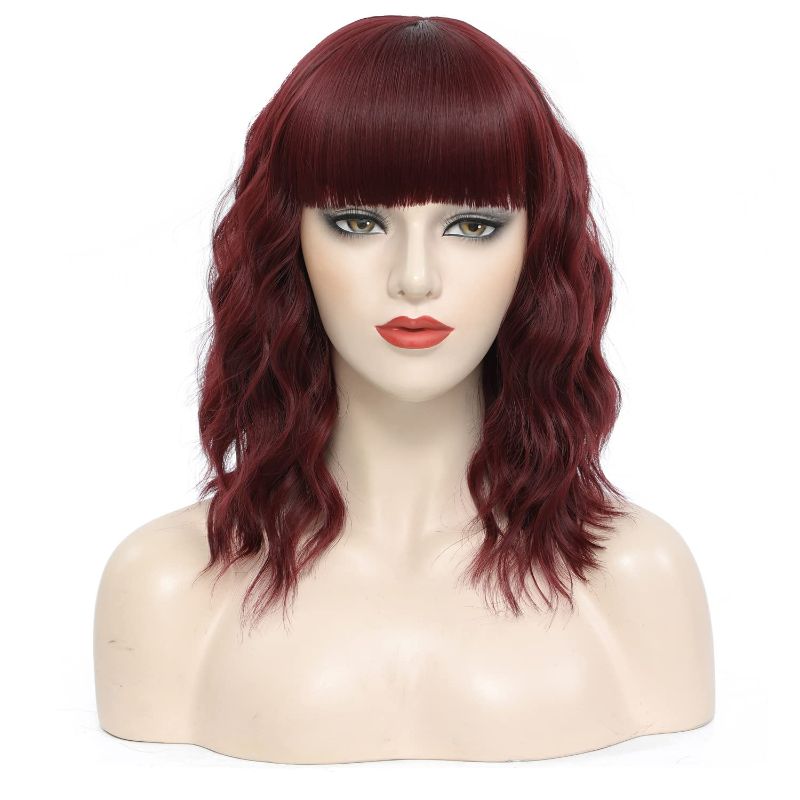 Photo 1 of ** SEST OF 2 **
SHCLYING Short Wavy Wine Red Wigs for Women Curly Wavy Bob Wig with Air Bangs 14 inch Wigs for White Women Length Natural Looking Synthetic Curly Pastel Bob Wig for Daily Party
Color:Red
