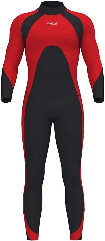 Photo 1 of 
Hevto Wetsuits Men 3/2mm Neoprene Diving Surfing Swimming Full Suits in Cold Water Keep Warm for Water Sports
Color:7.Red-Mr.
Size:3X-Large