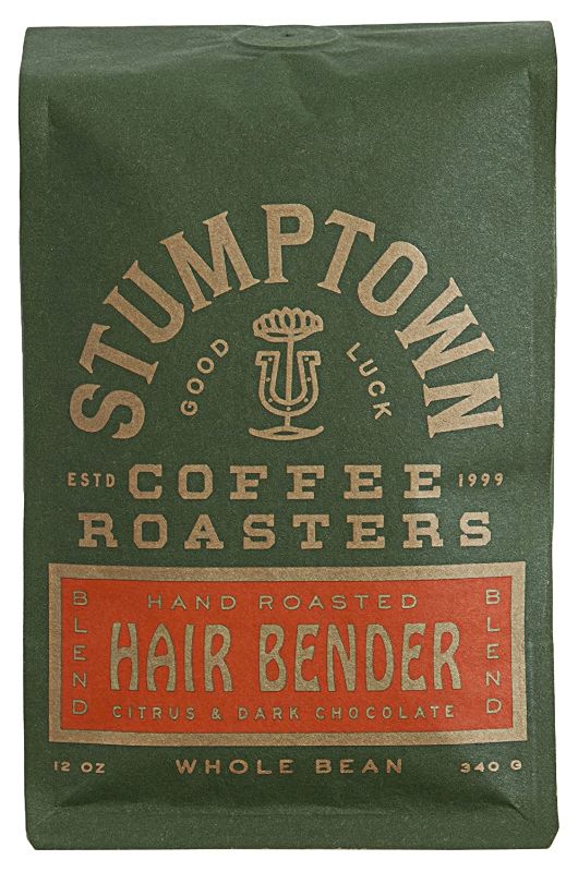 Photo 1 of ** EXP : 06/17/22 **   ** NON-REFUNDABLE **   ** SOLD AS IS **  ** SETS OF 2 **
Stumptown Coffee Roasters, Medium Roast Whole Bean Coffee - Hair Bender 12 Ounce Bag with Flavor Notes of Citrus and Dark Chocolate

