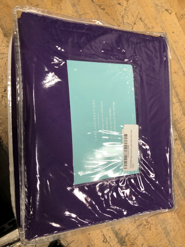 Photo 3 of ** DOES NOT COME WITH THE REMOTE **
DREAMCARE Queen Bed Sheets - 4 PCS Set - up to 15 inches - 2500 Supreme Collection - Superior Softness - Hotel Luxury Sheets & Pillowcases Set - Wrinkle and Fade Resistant (Queen, Purple)
