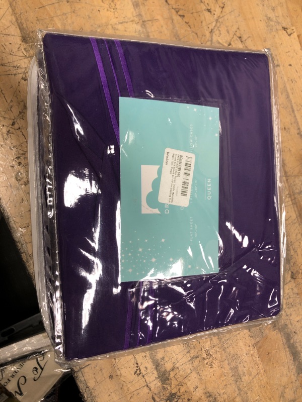 Photo 2 of ** DOES NOT COME WITH THE REMOTE **
DREAMCARE Queen Bed Sheets - 4 PCS Set - up to 15 inches - 2500 Supreme Collection - Superior Softness - Hotel Luxury Sheets & Pillowcases Set - Wrinkle and Fade Resistant (Queen, Purple)
