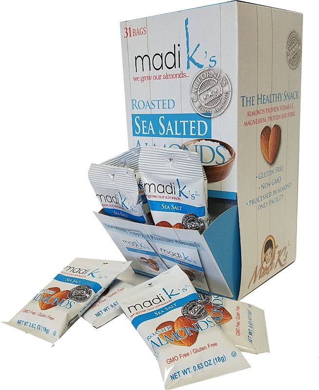 Photo 1 of ** NON REFUNDABLE** EXP 9/22/23 Madi K's Almonds, Sea Salt, 31 Count (Pack of 1)
