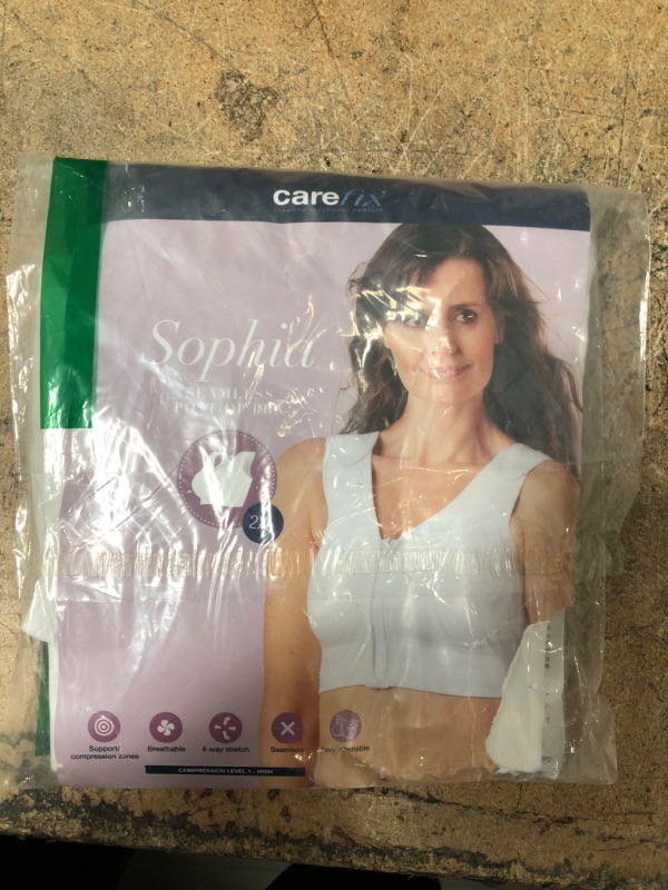 Photo 2 of Carefix Sophia Front Close Post-Op Compression Surgical Vest (3342) XXL White - White XXL
