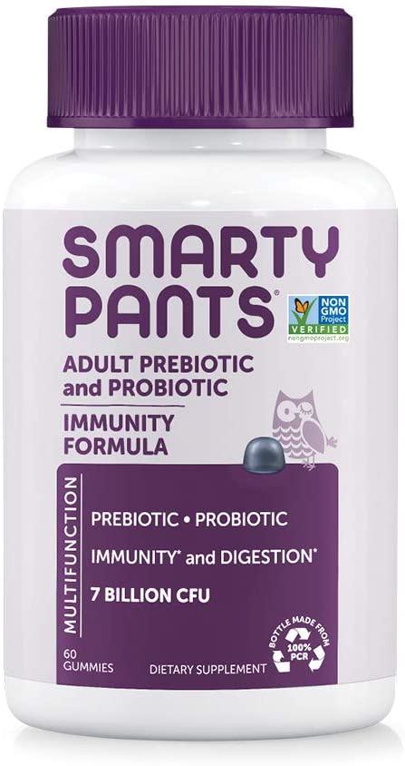 Photo 1 of ***NON-REFUNDABLE**
BEST BY 6/30/22
SmartyPants Adult Probiotic Immunity Gummies: Prebiotics & Probiotics for Immune Support & Digestive Comfort, Strawberry Crème, 60 Gummy Vitamins, 30 Day Supply, No Refrigeration Required
