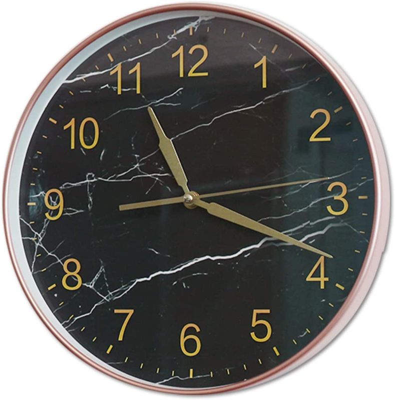 Photo 1 of ** SETS OF 2 **
Large Modern Wall Clock, 12 Inch Silent Non-Ticking Quality Quartz Battery Operated Round Decorative Clock for Living Room Bedroom Bathroom Kitchen Office (Marble Dial)
